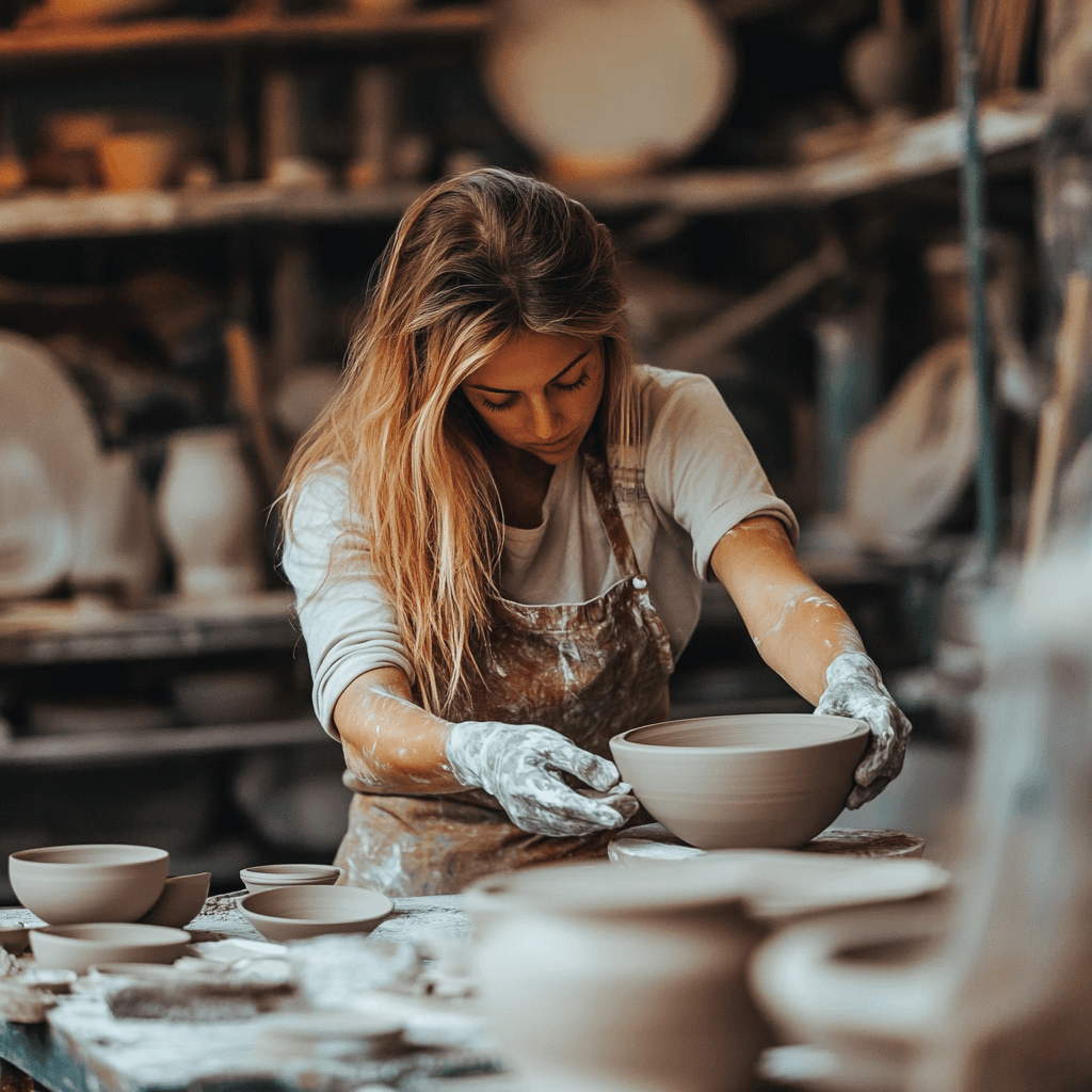 Handmade pottery item